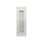 INOX FHIX07 Contemporary 7-1/16 Inch Tall Rectangular Recessed Flush Sliding Door / Pocket Door Pull Satin Stainless Steel Hardware Accessories and