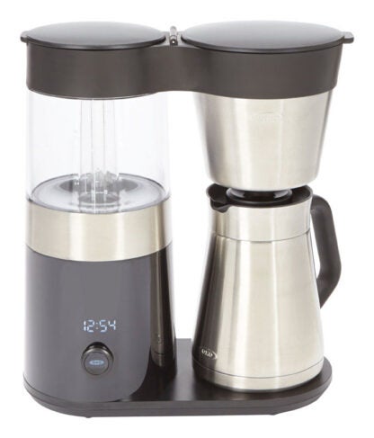 OXO 9-Cup Stainless Steel Drip Coffee Maker with Stainless Steel Carafe, Black and Stainless Steel