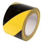 INCOM Striped Hazard Warning Tape 3 W X 108 L Yellow/Black 1 Roll