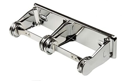 4.25" x 3.125" x 12.675" Double Roll Toilet Paper Dispenser in Chrome, Each | Frost