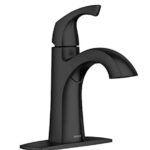 Moen Lindor Matte Black Bathroom Faucet 4 in.