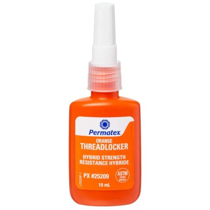 Permatex Threadlocker Coating, Removable, Orange, Hybrid Resistor 10 mL