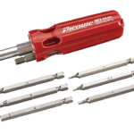 Picquic Hex Calibre MC Hex Multi-Gauge Multi-Bit Screwdriver with 7 Picquic Metric Hex Key Bits, Full Size, Rou