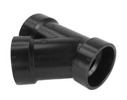 45 Degree ABS Y-Connector and Bow Drainage & Aeration, 1 1/4