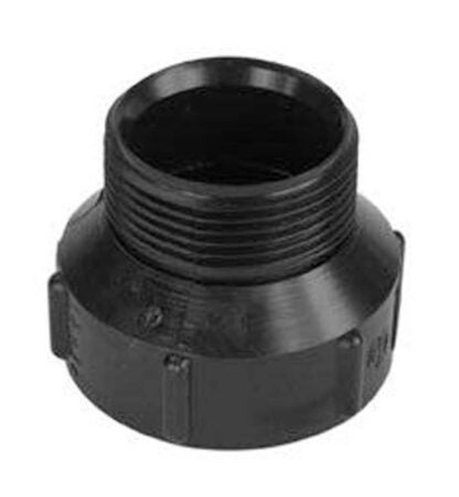 ABS Male Adapter & Bow Drain & Aeration - Black - 2-in