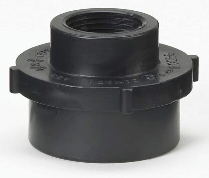 ABS FPT Bow Recessed Socket Fitting, Iron Reducer, Black, 1 1/2" x 3/4