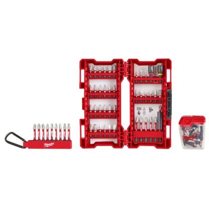 Milwaukee 48-32-4489 SHOCKWAVE Impact Duty Alloy Steel Screw Driver Bit Set with Carabiner (75-Piece)