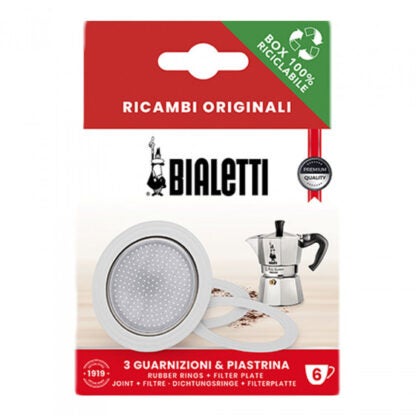 Bialetti 6 Cup Washer/Filter Set