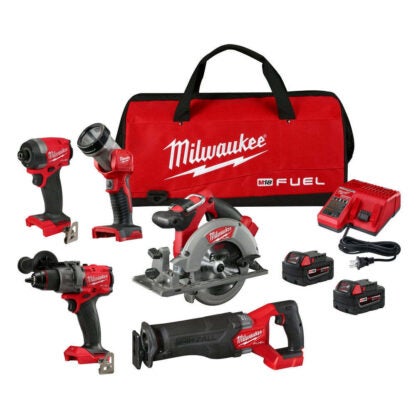 Milwaukee 3697-25 M18 Fuel 18 V 5 Amps Cordless Brushless 5 Tool