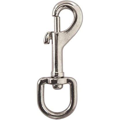 KingChain 1/2" Nickel Swivel Eye Bolt Snap