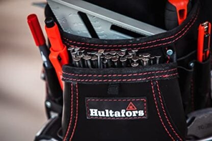 Hultafors HT5433 Carpenter S Nail and Tool Bag 11-Pocket Leather