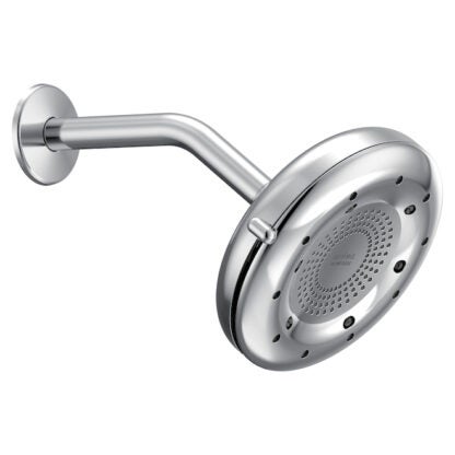 Moen Quattro Chrome Showerhead - 5.7 L/min - 4 Jets - 6.5-in Head - Round N401R0CH