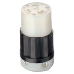 30 Amp Lock Connector 125V, Black and White