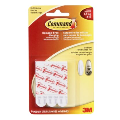 Command Replacement Strips, Medium, 9 Pack