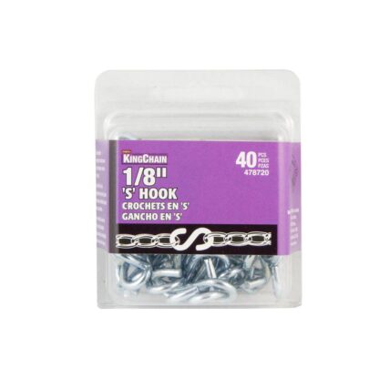 1/8 Inches S-hook Bulk Pack