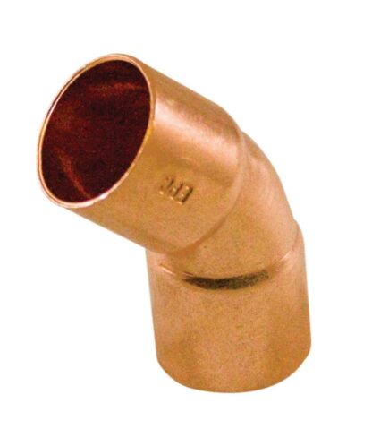 Fitting Copper 45 Degree Elbow 1/2 Inch Copper to Copper (pack of 25)