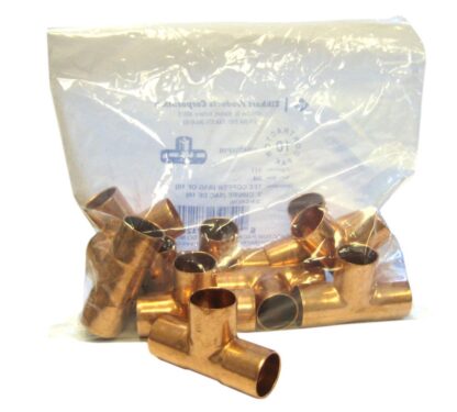 Fitting Copper Tee 3/4 Inch Copper to Copper to Copper (pack of 10)