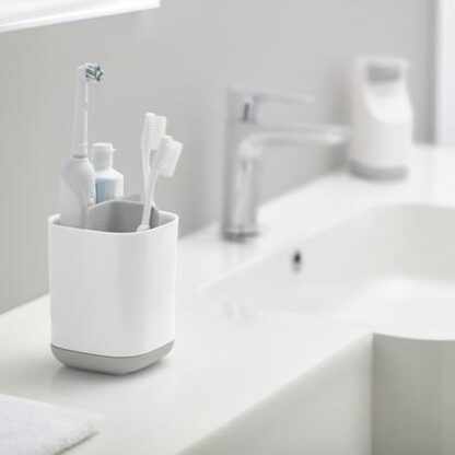 Joseph Joseph Toothbrush Holders - Gray & White EasyStore Toothbrush Caddy