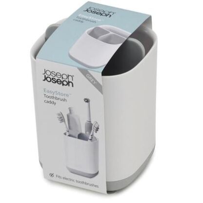 Joseph Joseph Toothbrush Holders - Gray & White EasyStore Toothbrush Caddy