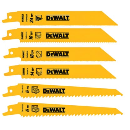 DeWalt DW4896 Reciprocating Saw Blades - 6PK