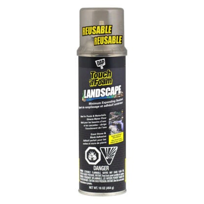 Touch 'n Foam 4001140460 16oz Lanscape and Pond Spray Foam - Black