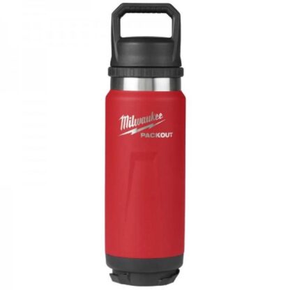 Milwaukee 48-22-8382R 18Oz Packout Insulated Bottle with Chug Lid in Red