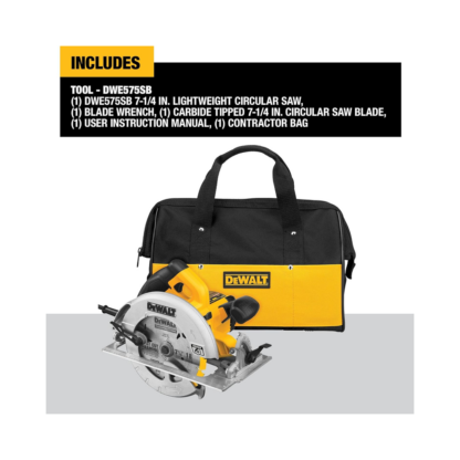 DeWalt DWE575SB 7-1/4" 15 AMP Circular Saw with Electric Brake