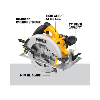 DeWalt DWE575SB 7-1/4" 15 AMP Circular Saw with Electric Brake