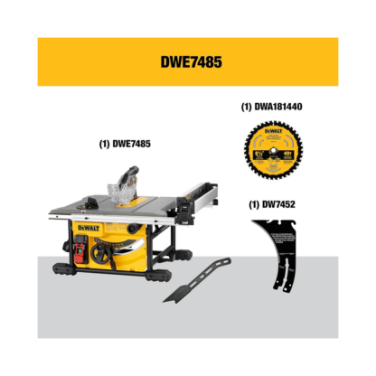 DeWalt DWE7485 8-1/4" Compact Jobsite Table Saw