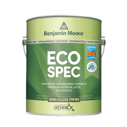 Benjamin Moore 376 Eco Spec Interior Latex Paint - Semi-Gloss