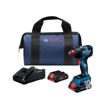 Bosch GDX18V-1800CB25 18V EC Brushless Connected-Ready Freak 1/4" and 1/2" Two-In-One Bit/Socket Impact Driver Kit with (2) CORE 18V 4.0 Ah Compact Batteries