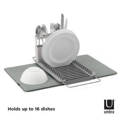 Umbra 1016883-149 UDry Over the Sink Dish Drying Rack - Charcoal