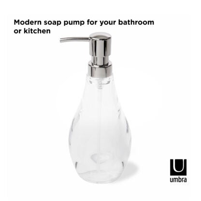 Umbra 020163-165 Droplet Soap Pump - Clear