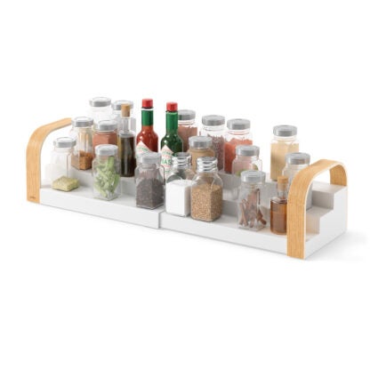 Umbra 1019934-668 Bellwood Three-Tier Spice Shelf - White/Natural