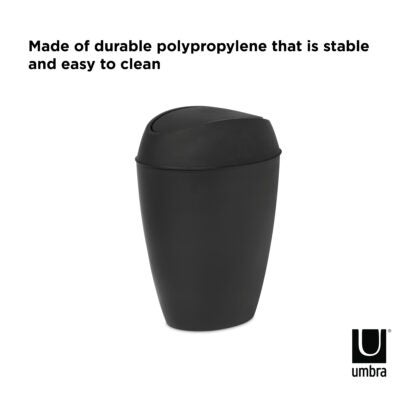 Umbra 1009613-040 9 L Twirla Trash Can - Black