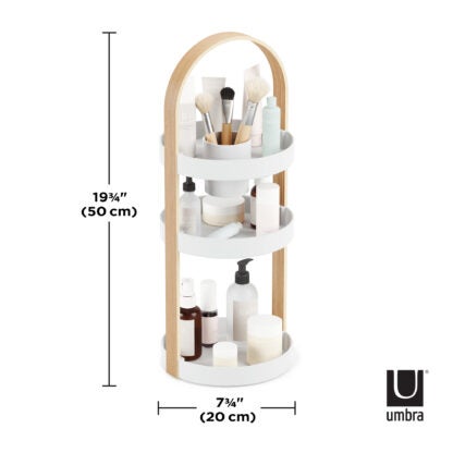 Umbra 1015098-668 Bellwood Cosmetic Organizer - White/Natural