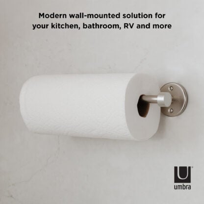 Umbra 1009237-410 Cappa Wall Mount Paper Towel Holder - Nickel