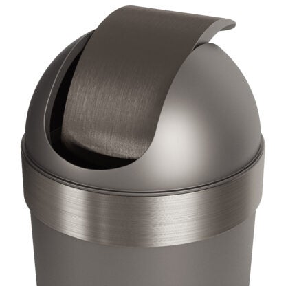 Umbra 086758-480-REM 62 L Venti Trash Can with Swing Top Lid - Pewter