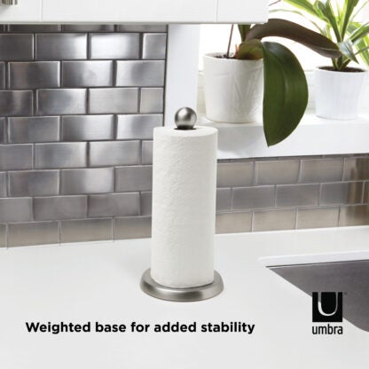 Umbra 1017919-410-REM Teardrop Paper Towel Holder - Nickel