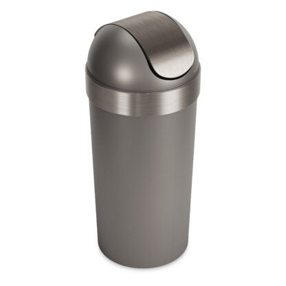 Umbra 086758-480-REM 62 L Venti Trash Can with Swing Top Lid - Pewter