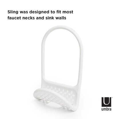 Umbra 1004294-660 Sling Flexible Sink Caddy - White