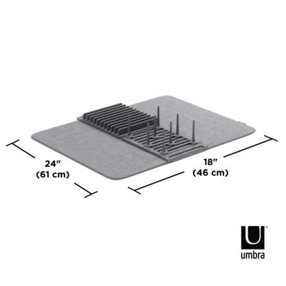 Umbra 1018697-149 UDry Peg Drying Rack with Mat - Charcoal