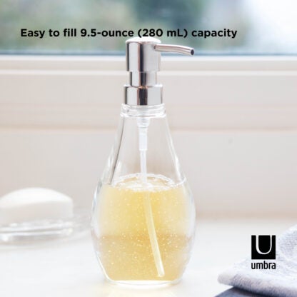 Umbra 020163-165 Droplet Soap Pump - Clear