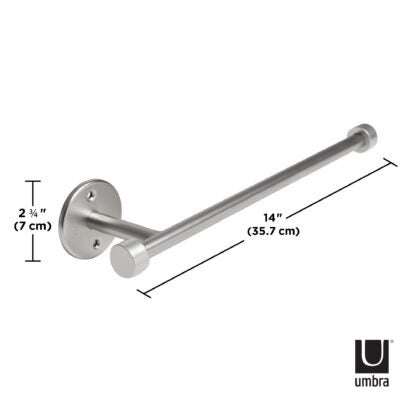 Umbra 1009237-410 Cappa Wall Mount Paper Towel Holder - Nickel