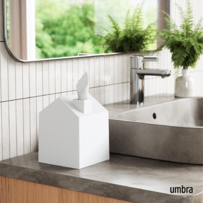 Umbra 023340-660 Casa Tissue Box Cover - White