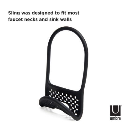 Umbra 1004294-040 Sling Flexible Sink Caddy - Black