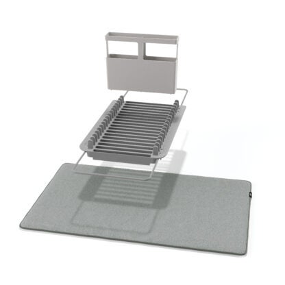 Umbra 1016883-149 UDry Over the Sink Dish Drying Rack - Charcoal