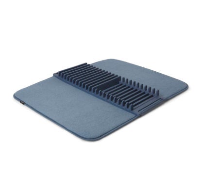 Umbra 330720-1191 UDry Dish Rack with Drying Mat - Denim