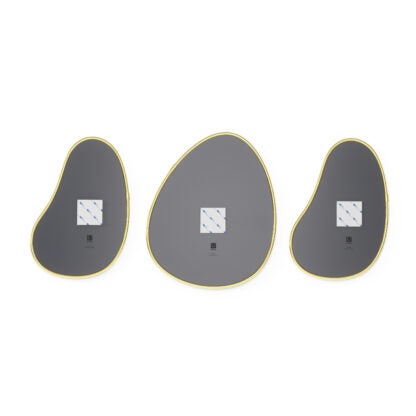 Umbra 1018566-104 Hubba Pebble Mirrors, Set of 3 - Brass