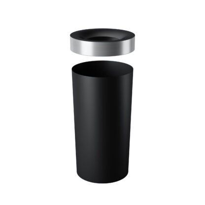 Umbra 1013048-047-REM 62 L Vento Trash Can - Black/Nickel